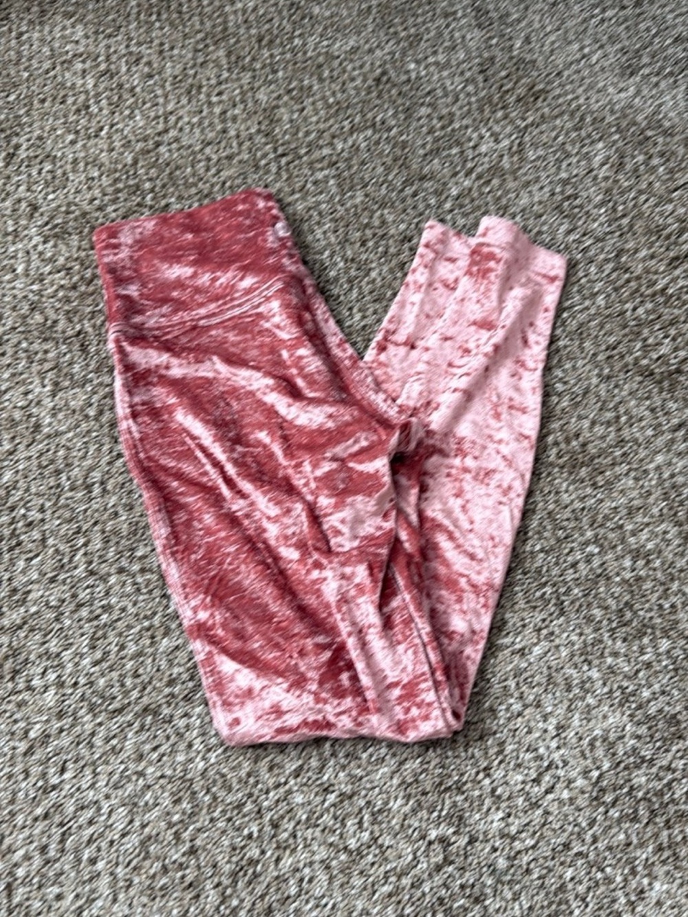 Pink Velvet Leggings
